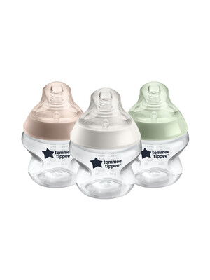 Tommee Tippee Closer To Nature Baby 150 ml Bottle, 0 Months +, Pack of 3